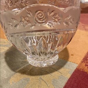 Vintage Oneida Crystal Nut/Candy Dish.
